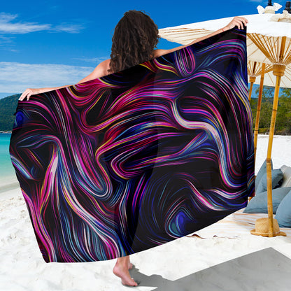 Liquid Pattern Print Design 01 Sarong Pareo Wrap
