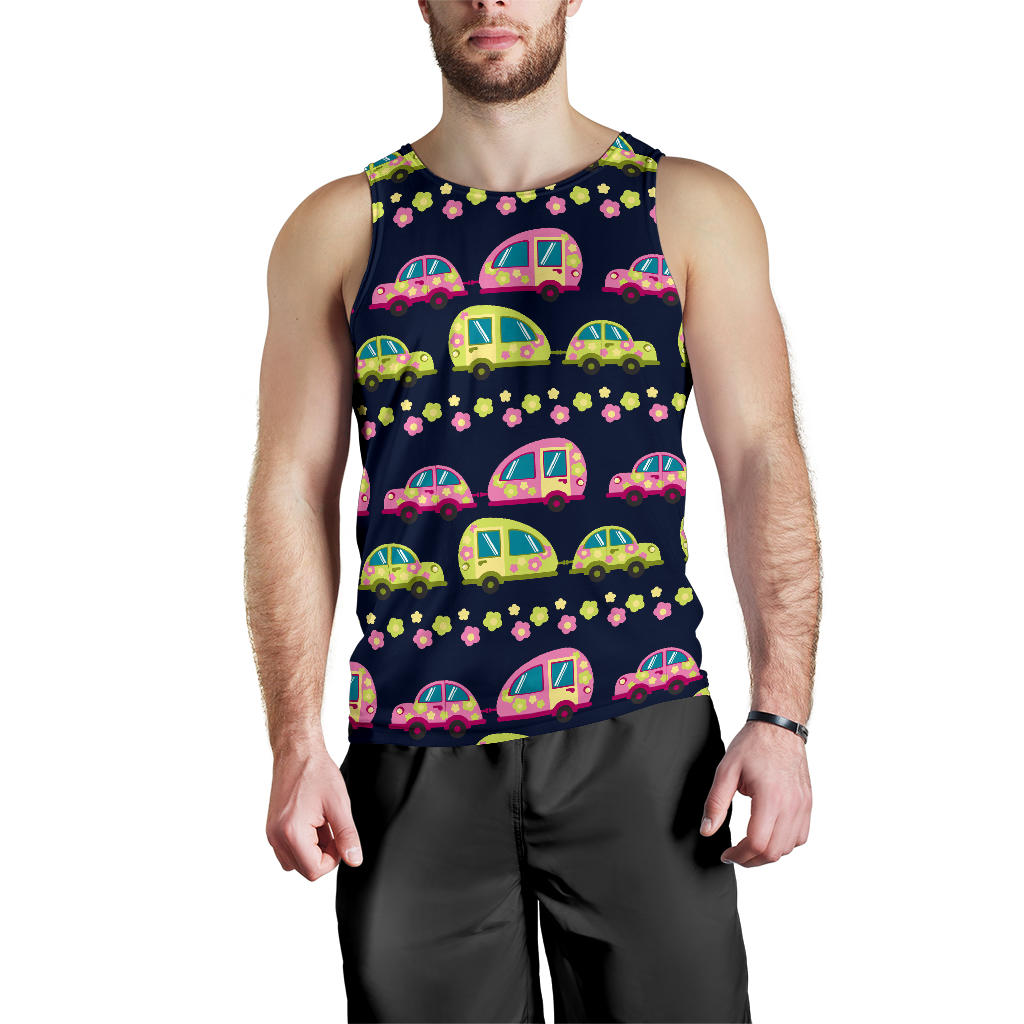 Camper Cute Camping Design No 3 Print Men Tank Top