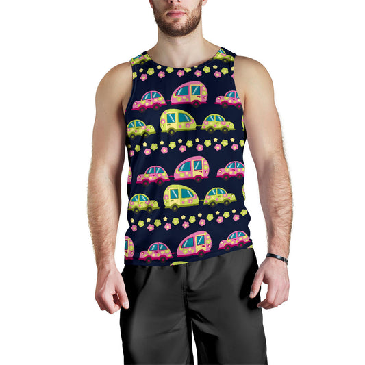 Camper Cute Camping Design No 3 Print Men Tank Top