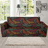 Bat Tribal Pattern Print Design 03 Sofa Slipcover