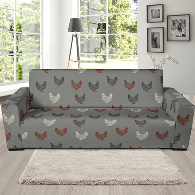 Chicken Pattern Print Design 01 Sofa Slipcover