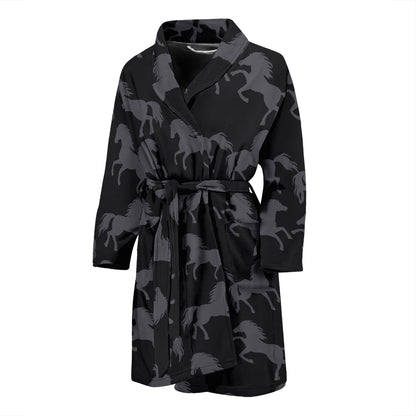 Horse Print Design LKS305 Men Bathrobe