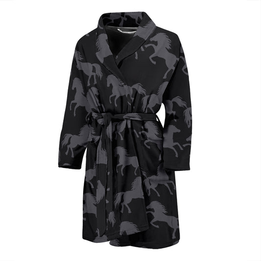 Horse Print Design LKS305 Men Bathrobe