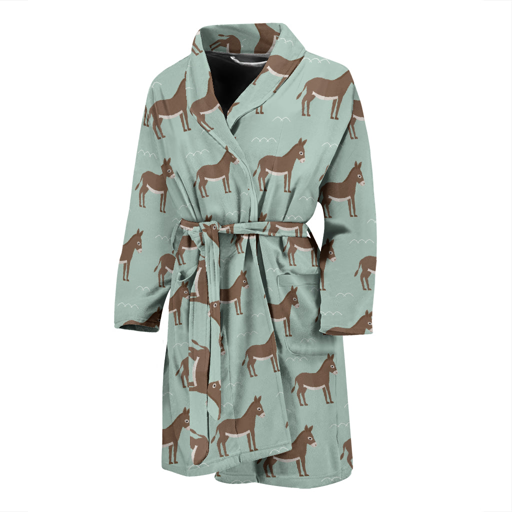Donkey Print Design LKS402 Men Bathrobe