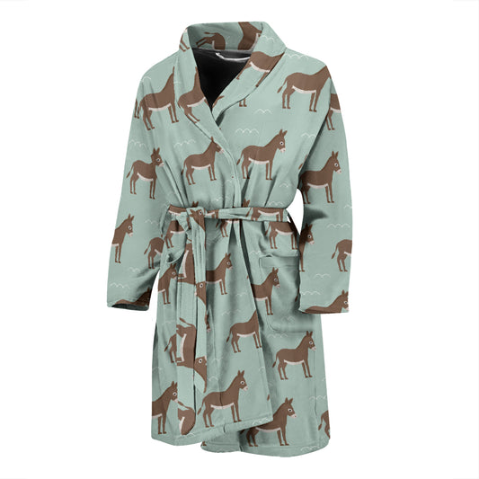 Donkey Print Design LKS402 Men Bathrobe