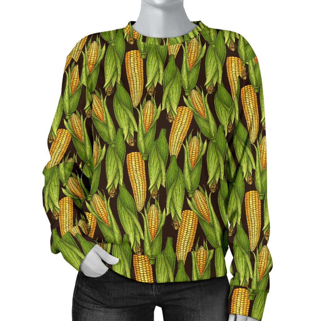 Agricultural Corn cob Print Women Long Sleeve Sweatshirt