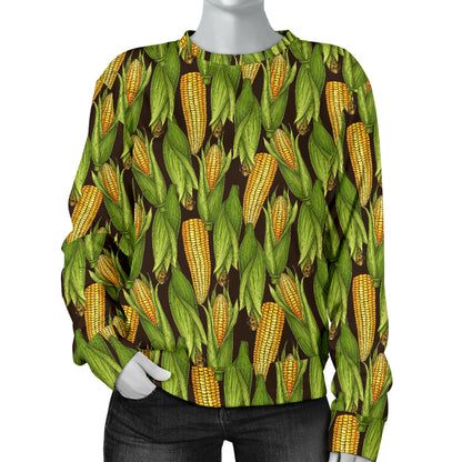 Agricultural Corn cob Print Women Long Sleeve Sweatshirt