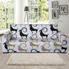 Goat Pattern Print Design 03 Sofa Slipcover