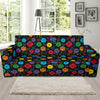 Chakra Pattern Print Design 01 Sofa Slipcover