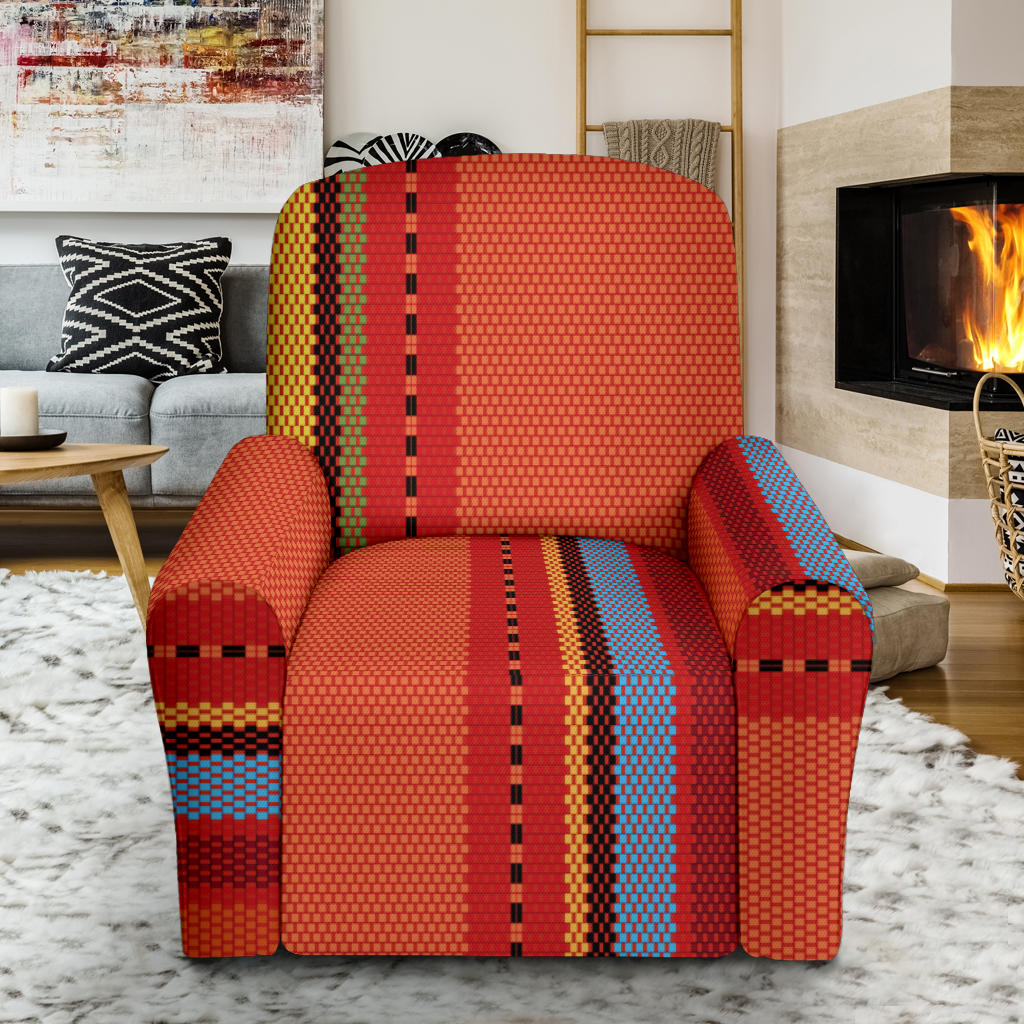 Mexican Pattern Print Design 05 Recliner Slipcover with Pocket