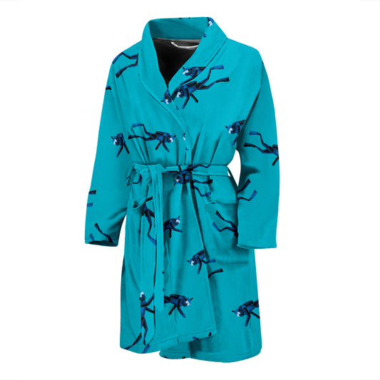 Scuba Driver Print Design LKS304 Men Bathrobe