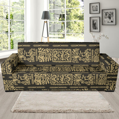 Mayan Pattern Print Design 02 Sofa Slipcover