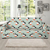 Puffin Pattern Print Design A03 Sofa Slipcover