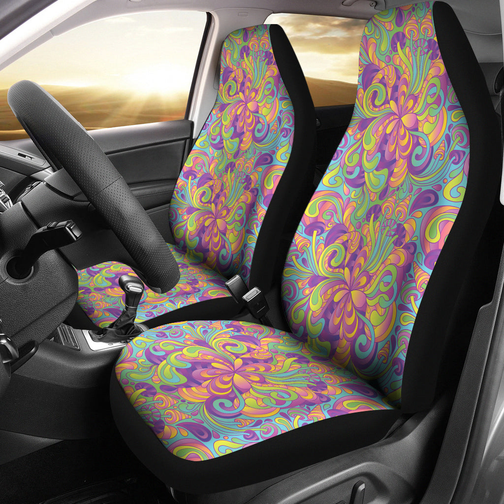 Trippy Print Design LKS306 Car Seat Covers
