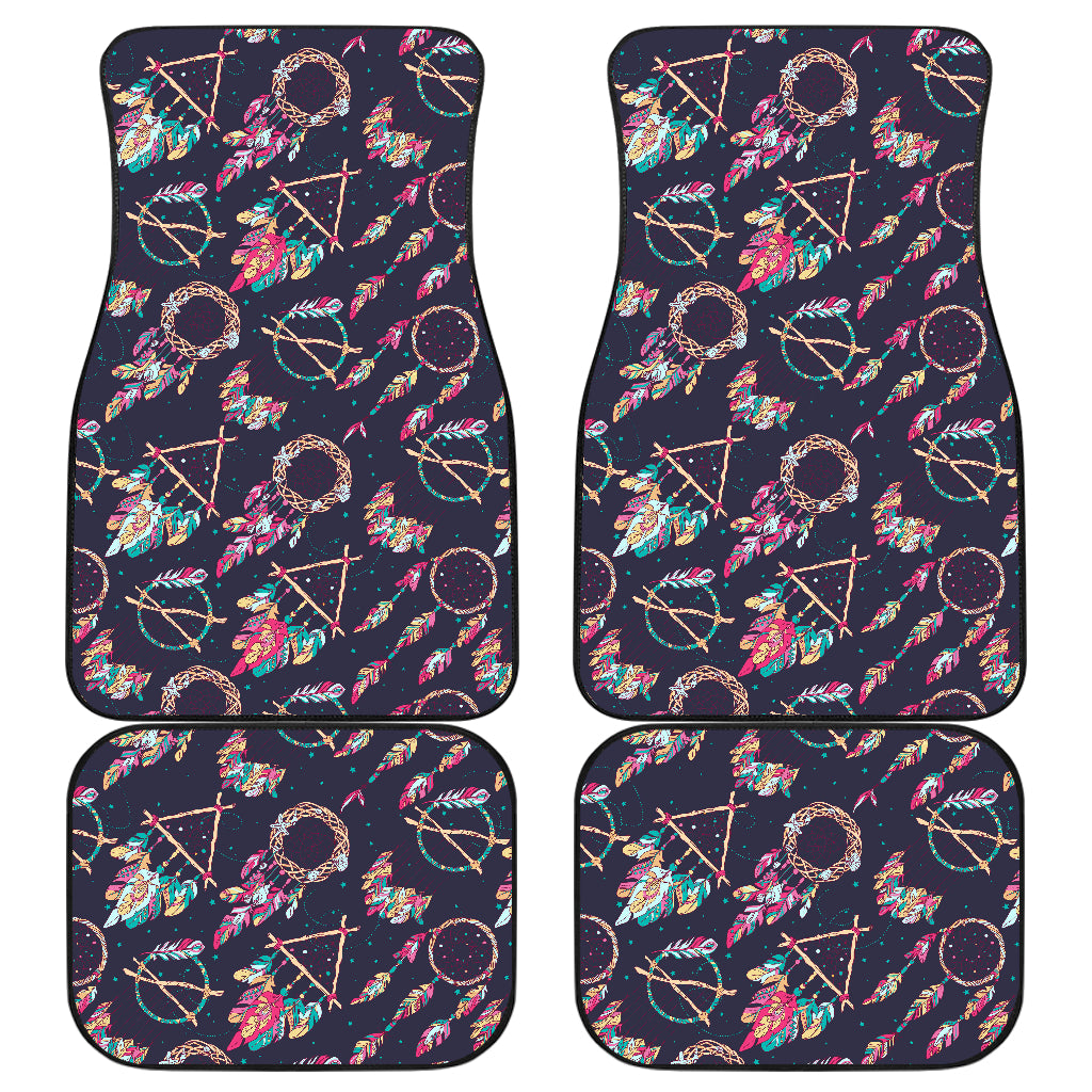 Boho Dream Catcher Colorful Car Floor Mats Front Back
