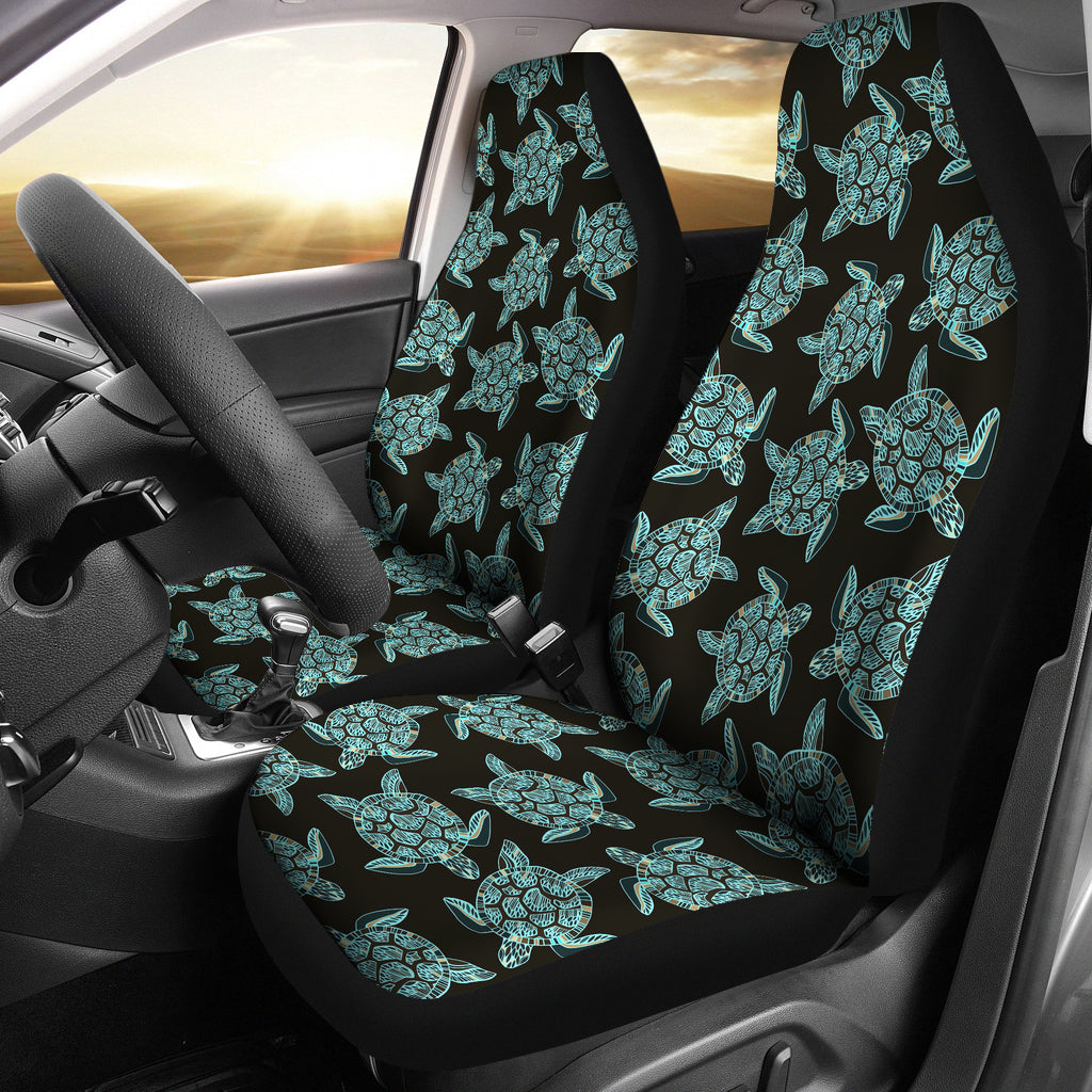 Sea Turtle Print Design LKS302 Car Seat Covers