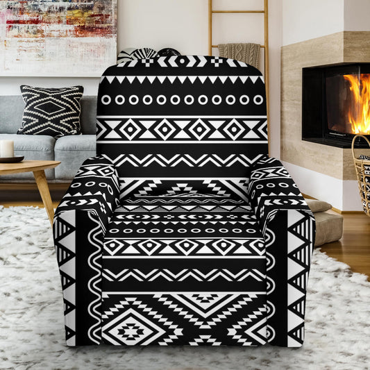 Tribal Pattern Print Design LKS301 Recliner Slipcover with Pocket