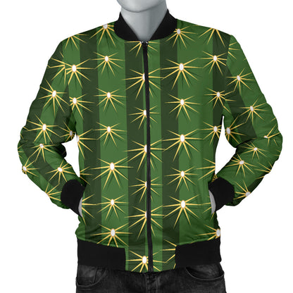 Cactus Skin Print Pattern Men Bomber Jacket
