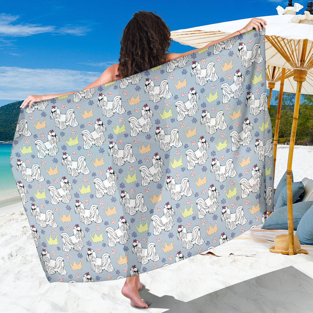 Maltese Pattern Print Design 04 Sarong Pareo Wrap