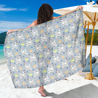 Maltese Pattern Print Design 04 Sarong Pareo Wrap