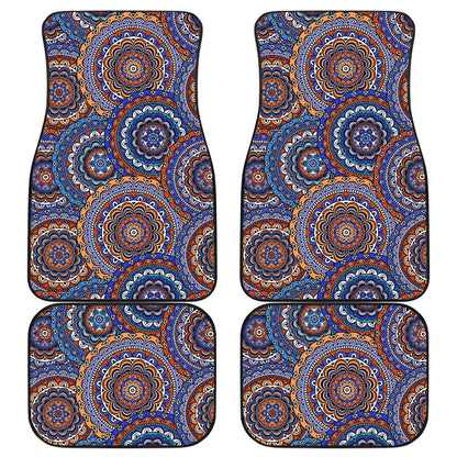 Mandala Boho Chic Design Print Car Floor Mats Front Back