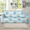 Cattle Happy Pattern Print Design 03 Sofa Slipcover