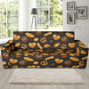 Bread Pattern Print Design 05 Sofa Slipcover