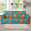 Octopus Pattern Print Design A02 Sofa Slipcover