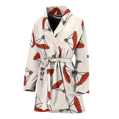 Skydiver Print Design LKS302 Women Bathrobe