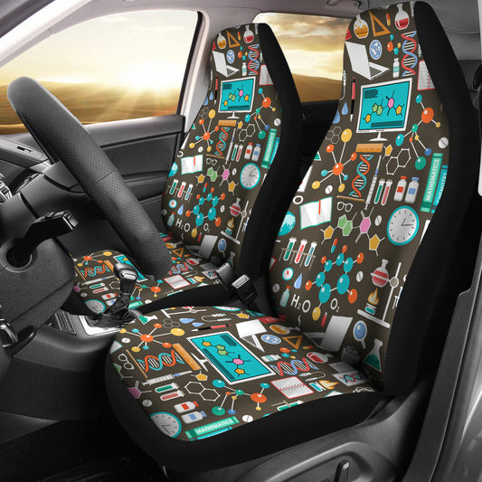 Science Print Design LKS303 Car Seat Covers