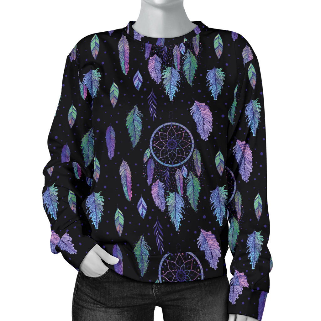 Dream Catcher Tribal Design Women Long Sleeve Sweatshirt