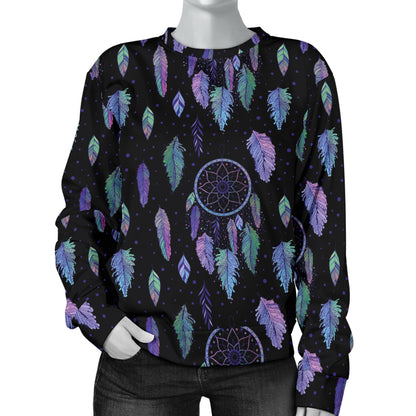 Dream Catcher Tribal Design Women Long Sleeve Sweatshirt