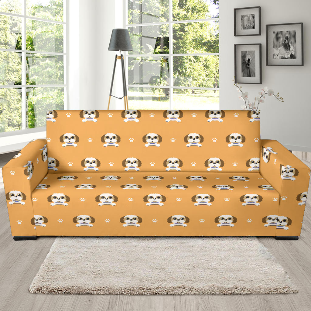 Shih Tzu Print Design LKS303 Sofa Slipcover