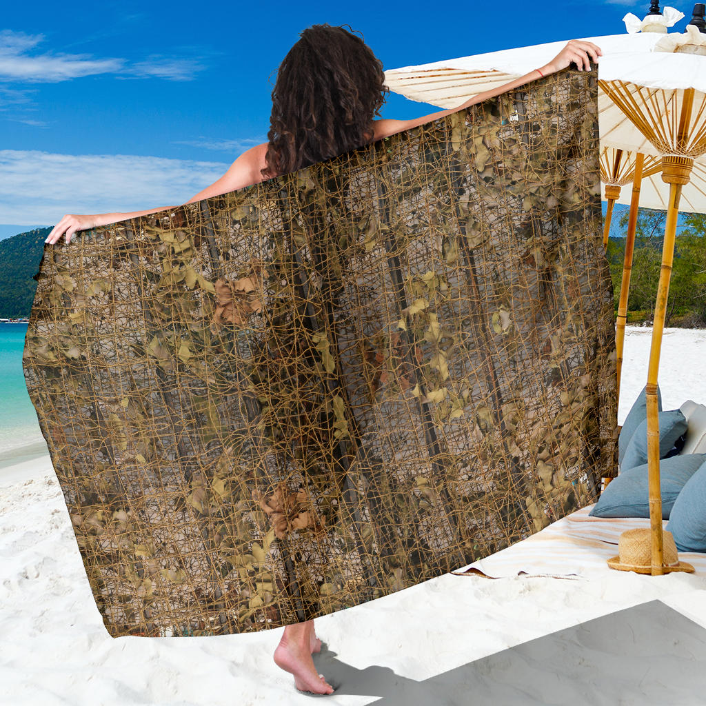 Camouflage Realtree Pattern Print Design 01 Sarong Pareo Wrap