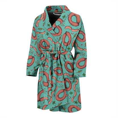 Sausage Print Design LKS303 Men Bathrobe