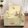 Beach with Seashell Theme Armchair Slipcover