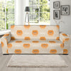 Pomeranians Pattern Print Design A04 Sofa Slipcover