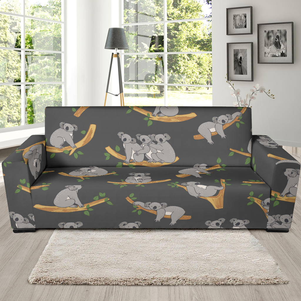 Koala Pattern Print Design 07 Sofa Slipcover