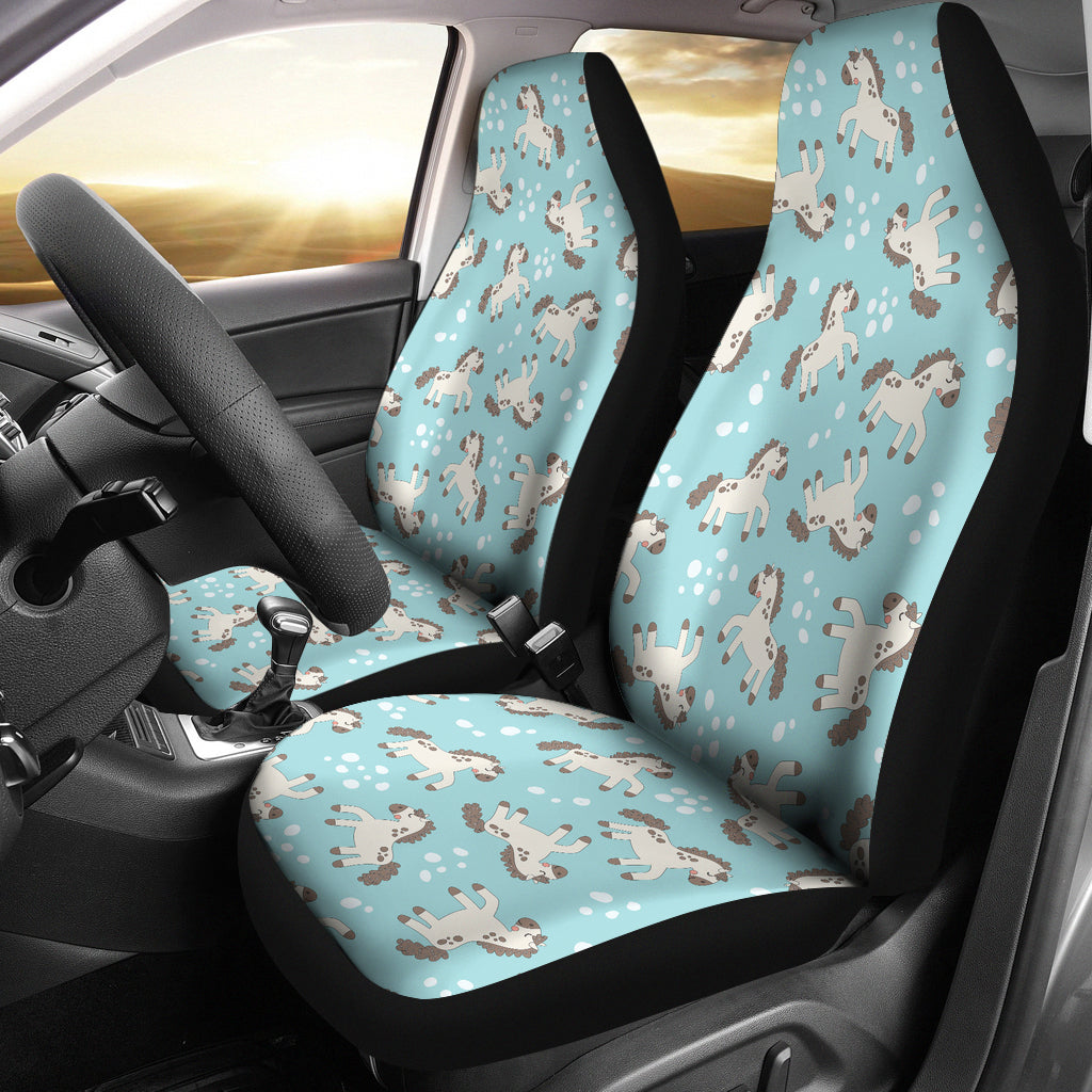Horse Cute Print Design LKS306 Car Seat Covers