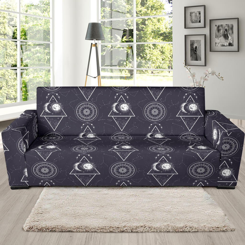 Sun Moon Print Design LKS309 Sofa Slipcover