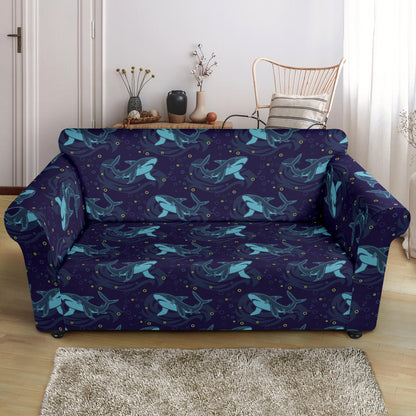 Shark Print Design LKS306 Loveseat Couch Slipcover