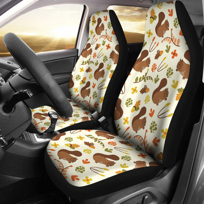 Squirrel Print Design LKS3010 Car Seat Covers