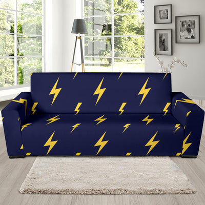 Lightning Thunder Pattern Print Design 03 Sofa Slipcover