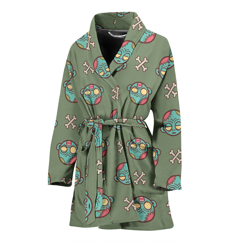 Zombie Print Design LKS301 Women Bathrobe
