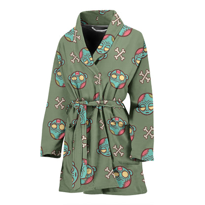 Zombie Print Design LKS301 Women Bathrobe