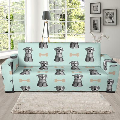 Schnauzers Pattern Print Design A03 Sofa Slipcover