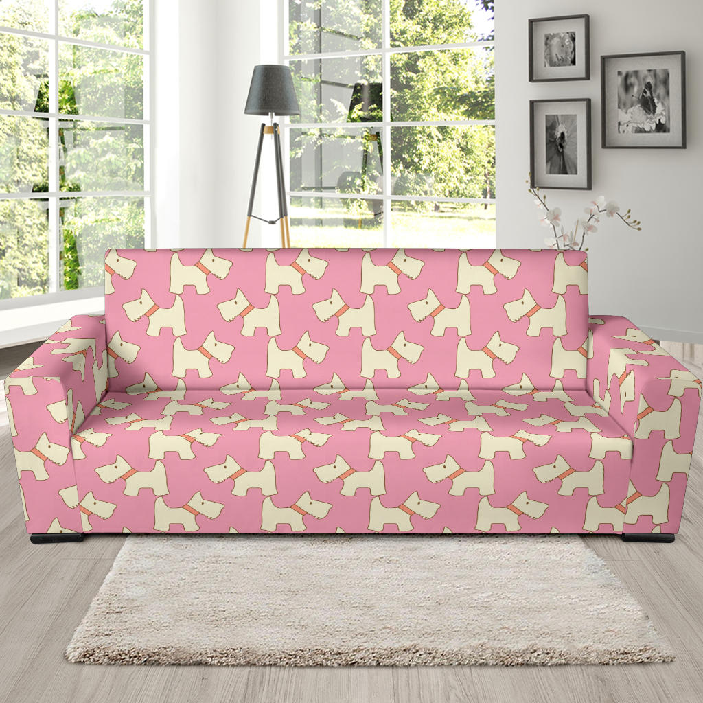 Scottish Terriers Print Design LKS306 Sofa Slipcover