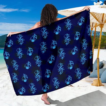 Music note Pattern Print Design A04 Sarong Pareo Wrap