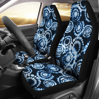 Tie Dye Dark Blue Print Design LKS306 Car Seat Covers