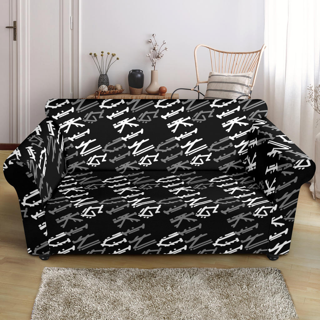 Vikings Print Design LKS306 Loveseat Couch Slipcover